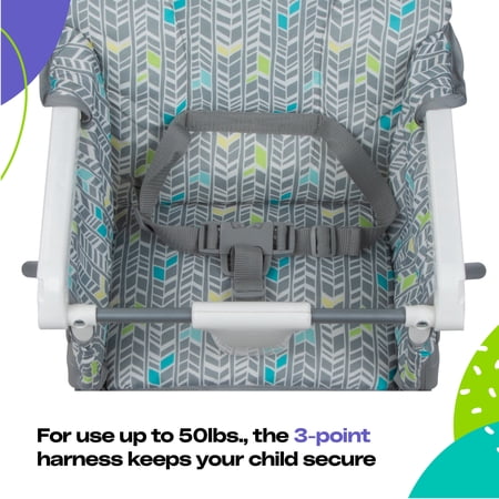 COSCO KIDS SIMPLE FOLD HIGH CHAIR, BLACK