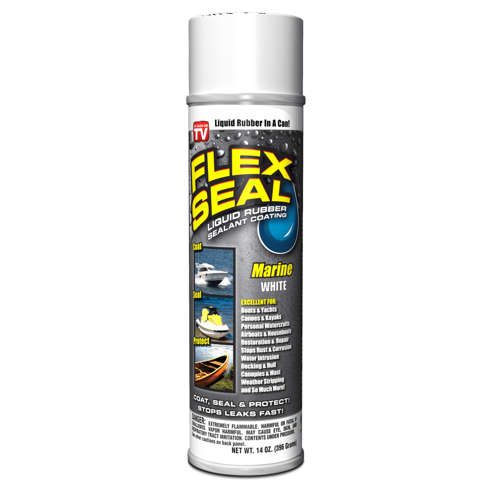 Flex Seal Liquid Rubber Sealant Coating, 14 oz, Marine, White Walmart