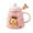 Pink 257, variant on QuLuJing Fathers Day Mug, Christmas Ceramic Mug Cute with Spoon Lid Large Capacity Household Ceramic Water Cup