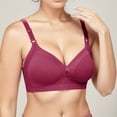thumbnail image 2 of Jamsmile Women Tshirt Bra Comfortable No Steel Ring Supportive Wireless Push Up Bras Full Coverage Seamless T-Shirt Padded Bras, 2 of 4