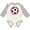 Natural and Heather, variant on Inktastic Soccer Player Girls Sports Ball Girls Long Sleeve Baby Bodysuit