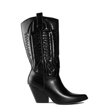 

Cape Robbin Southern Belle Western Tall Shaft Pointed Toe Block Heel Cowboy Boot