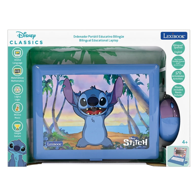 Lexibook, Disney Stitch, Bilingual and Educational Laptop ENGLISH
