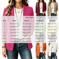 thumbnail image 3 of thefmos Women's Collared Long Sleeve Blazer Cardigan Slim Fit Solid Color Casual Office Top Fashion Fall Winter Outfit, White 2XL, 3 of 6