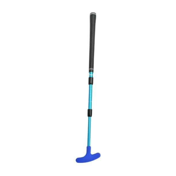 Putter de golf retráctil, agarre antideslizante, agarre antideslizante para adultos y niños, club de golf Cabeza azul y azul