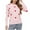 Pink, variant on GUZOM Sweaters Womens Red Heart Pattern Sweater - 100% Polyester Crew Neck Long Sleeve, Soft Durable, Valentine's Day Casual Wear, S/M/L/XL Sizes,Size S