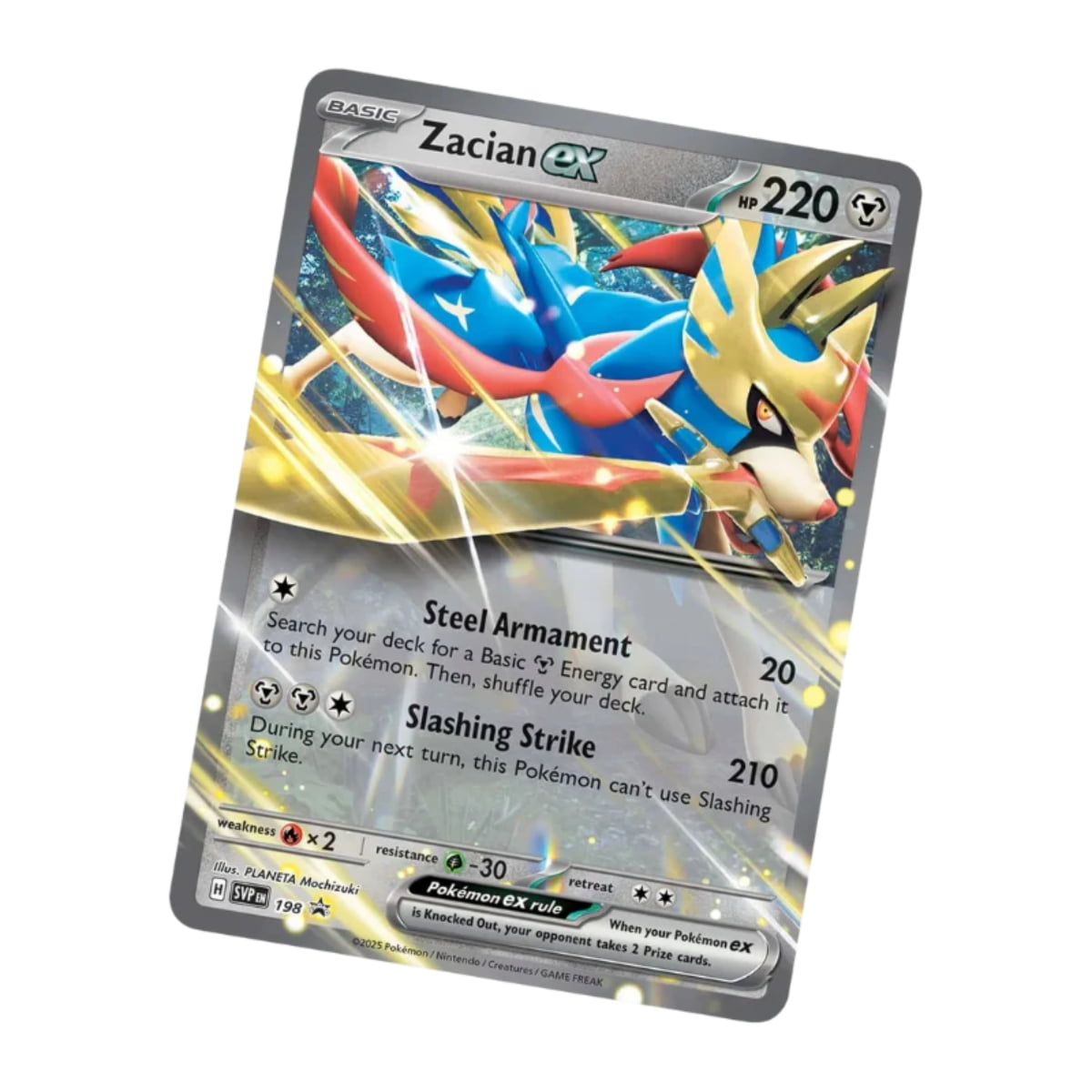 Pokemon 2025 Slashing Legends Collectors Tin - ZACIAN EX (5