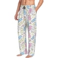 thumbnail image 3 of Kdxio Cartoon Bunny Print Men's Sleep Pajama Pant Lounge Pants with Pockets, 3 of 8