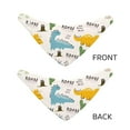 thumbnail image 6 of Kll Childish Dinosaur Dog Bandanas,Triangle Reversible Pet Scarf For Small Medium Large And Extra Large Dogs-Large, 6 of 7