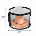 thumbnail image 4 of JIhuahe Women Hat Storage Box with Handles, Clear Hat Organizer Box Stackable, Large Hat Container for Closet – Ideal Closet Storage for Wide Brim and Summer Hats,Black, 4 of 6