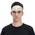 thumbnail image 2 of Naloa Green Blue Avocado Fashionable Sport Sweatband for Running, Yoga, Basketball - Head Circumference 19.6-22.4 inches, 2 of 9