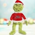 thumbnail image 4 of Navidad Grinch muñeco de peluche realista animado Grinch decoración del hogar lindo divertido, 4 of 8