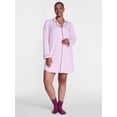 thumbnail image 2 of Joyspun Women's Dreamy Soft Collection Notch Collar Sleepshirt with Long Sleeves, Sizes XS-3X, 2 of 6