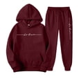 thumbnail image 6 of Fabrcox M-5XL Mens Two Piece Sweatsuit Fleece Sweatpants and Hoodie Set for Men Causal Athletic Gym Sweatshirt Joggers Mens Track Suit Set XXXL, 6 of 7