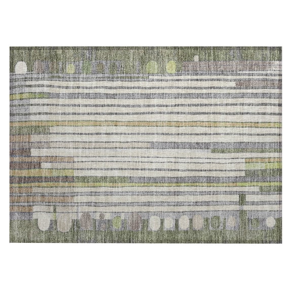 Dalyn Rugs Machine Washable Indoor/Outdoor Chantille ACN2189 Olive 1'8" x 2'6" Rug