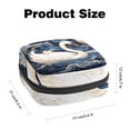 thumbnail image 2 of Swan Mini Plush Sanitary Napkin Pouch - Makeup Bag, Period Bags for School, Small Travel Toiletry Bag for Women - 4.7x6.6x6.6 in, 2 of 6