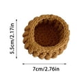 thumbnail image 2 of Knitted Decorative Small Flower Frame 5.5cmx7cm DIY Handmade Decorative Small Flower Frame Can Be Paired With Knitted Roses Home Decoration（finished Product） Christmas Decorations Bulbs Icicle, 2 of 3