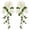 White, variant on 3D Flower Embroidery Applique Patch 2Pcs Embroidered Lace Sew on Patches for DIY Sewing Making Crafts Dresses Gowns