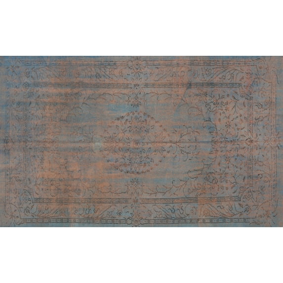 Ahgly Company Indoor Rectangle Traditional Granite Gray Persian Area Rugs, 5' x 8'