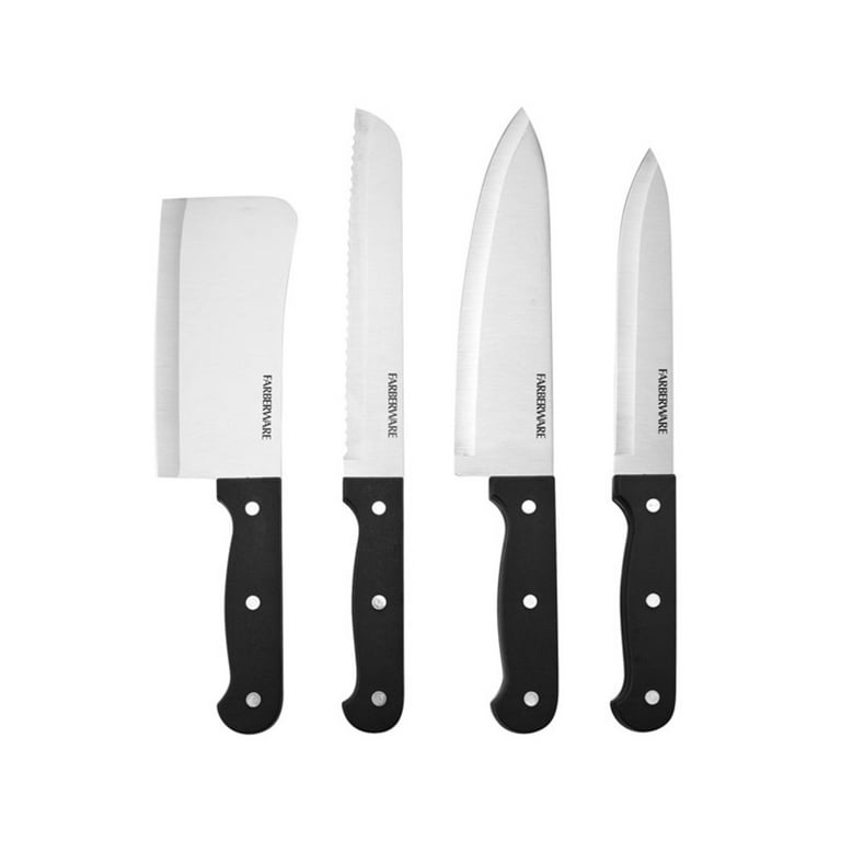 Farberware 14-Piece Triple-Rivet Knife Block Set with Built-In EdgeKeeper  Knife Sharpener - 5150388