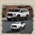 thumbnail image 3 of Lexus GX550 24V Kids Ride On Car, 2 Seater Electric Toy Car with Parent Remote Control, High Speed 3.73MPH, LED Lights & Bluetooth Music for Boys Girls Ages 3-8, White, 3 of 9