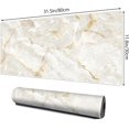 thumbnail image 2 of Marble Pattern XXL Large Mouse Pad - Long Extended Mousepad Desk Pad, Non-Slip Rubber Base, Stitched Edges, Thin Pad, Ideal for Computer Keyboard, 31.5x11.8x0.12 Inch, 2 of 6