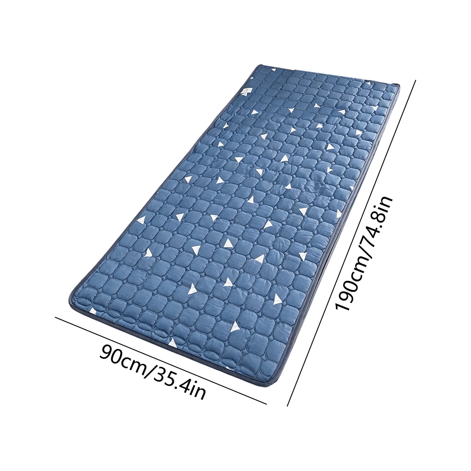 Double Sided Mattress Protector Waterproof Non Slip Fitted Bed Cover Washable Reversible Mattress Pad Quilted Breathable Dust Resistant Bed Sheet Protector Durable Bedding for Home Dorm Use