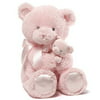 "Gund Baby Momma & Bear Rattle Plush, Pink, 15"""