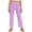 Purple, variant on Wutalume Women's Checkered Straight Leg Pants - Elastic Waist Casual Trousers, Loose Fit Plaid Pattern for Daily Wear,Black L