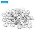 thumbnail image 3 of Unique Bargains 10mm Spacer Beads, 100pcs Bead Spacers Rhinestone Round Bulk Beads for Jewelry Making , Silver, 3 of 5