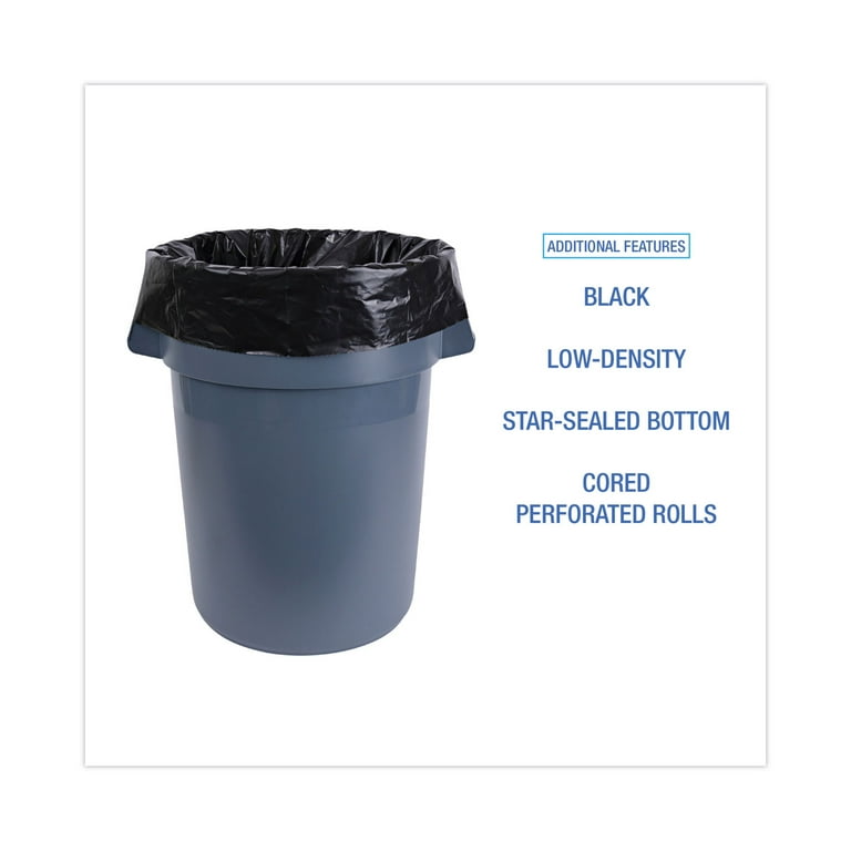 Industrial Drum Liners Rolls, 60 gal, 2.7 mil, 38 x 63, Black, 1 Roll of 50 Bags Industrial Drum Liners Rolls, 60 gal, 2.7 mil, 38 x 63, Black, 1 Roll of 50 Bags
