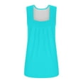 thumbnail image 5 of WCJM Women's Nursing Tank Camis with Built-In Maternity Bra Women's Tanks and Camis Summer Tank Tops for Women 2026 Loose Fit Pleated Square Neck Sleeveless Shirt Curved Flowy Vest Basic Cotton Tee, 5 of 7