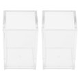 thumbnail image 1 of Miangastore Stationery Boxes Acrylic 2Pack 2.6X2.6X3.9In, 1 of 8