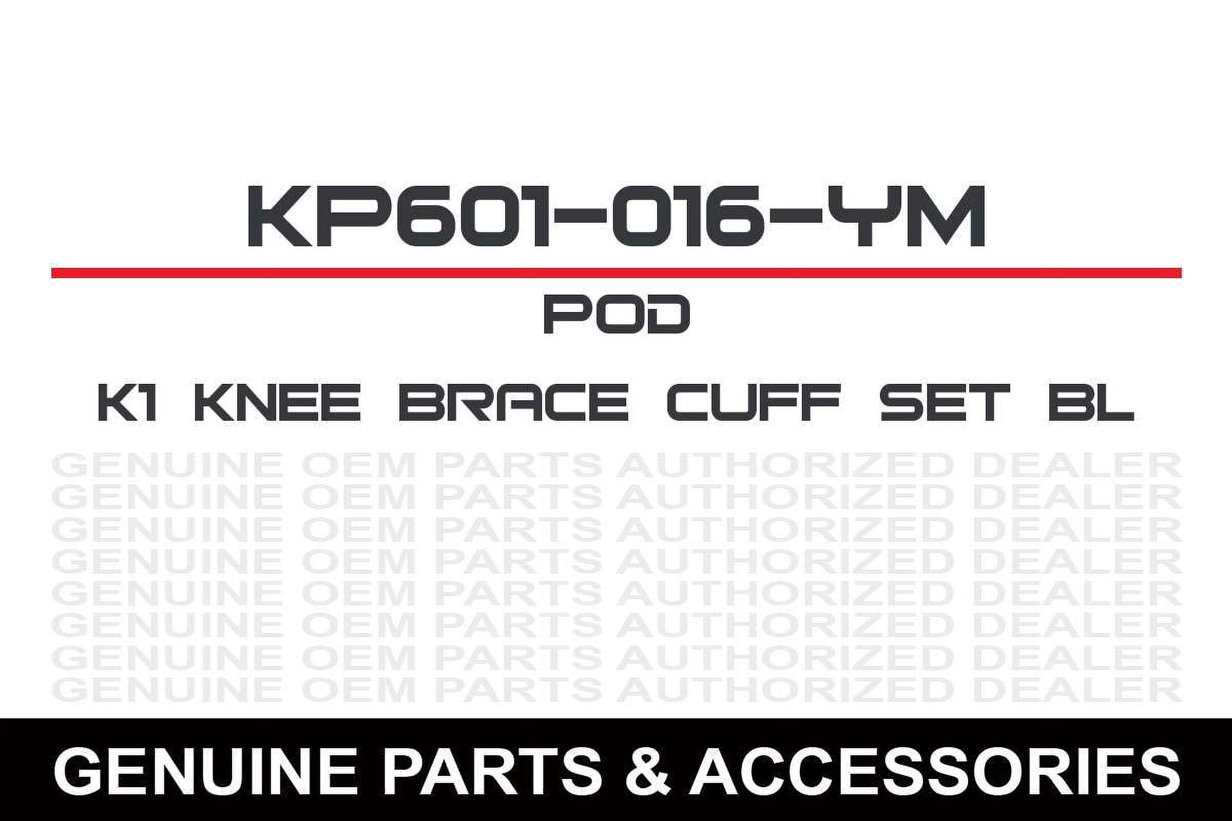 Pod MX K1 Youth Knee Brace Parts Right Black | Orange Replacement Hardware Cuff Set - image 2 of 2