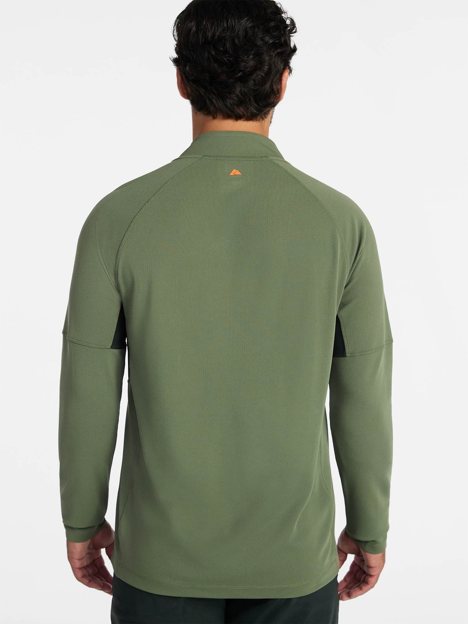 Ozark Trail Men's and Big Men's Textured Quarter Zip Pullover, Sizes S-3XL