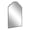 Black, variant on Kate and Laurel Leanna Modern Arched Wall Mirror, 20 x 30, Silver, Stunning Glamorous Decorative Mirror with Arch Shape and Soft Scallops and Slim Frame