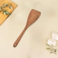 thumbnail image 4 of Xecvkr Wooden Non-Stick Pan Kitchen Utensil Set, Spatula Spoon for Cooking Frying, Natural Coffee Color, 4 of 6