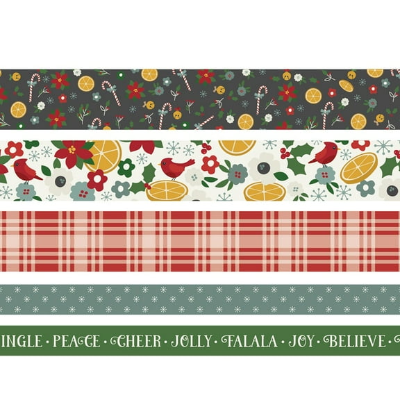 Simple Stories Hearth & Holiday Washi Tape 5/Pkg-