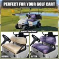 thumbnail image 5 of Aplkyhs Purple Marble Print Golf Cart Seat Covers Club Car Elastic Golf Cart Seat Covers Front Seat A Perfect Balance of Warmth in Winter and Cooling in Summer Designed for Golf Lover Gold Purple, 5 of 7