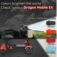 thumbnail image 3 of Dragon Mobile EX 4 Wheel Durable Collapsible Power Mobility Scooter - 12 Miles All Terrain Large Seat Electric Wheelchair w/ Basket - Red, 3 of 12