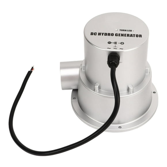 Water Turbine Generator, Permanent Brushless Motor Remote Control Water Hydro Generator 12V 24V Battery Charging Micro Hydroelectric Generator for Garden