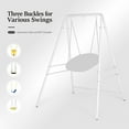 thumbnail image 5 of ONCLOUD Upgraded Hammock Chair Stand Metal Swing Stand Frame, Heavy Duty Steel Hammock Stand Only for Porch, Backyard, Indoor or Outdoor,White, 5 of 16
