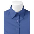 thumbnail image 4 of Doublju Women's Short Sleeve Slim Fit Button Down Dress Shirt (Plus Size Available), 4 of 5