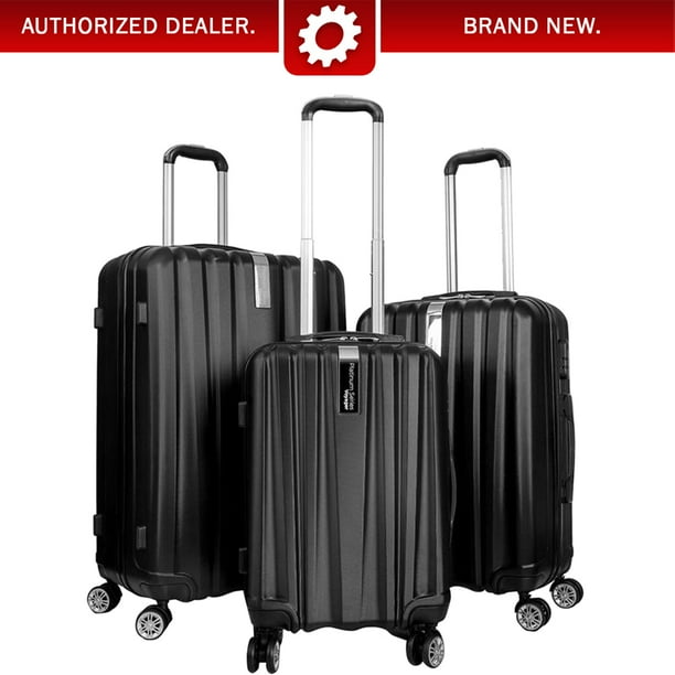 Deco Gear Deco Gear 3 Pc Luggage Set Hardside Spinner Suitcase Travel