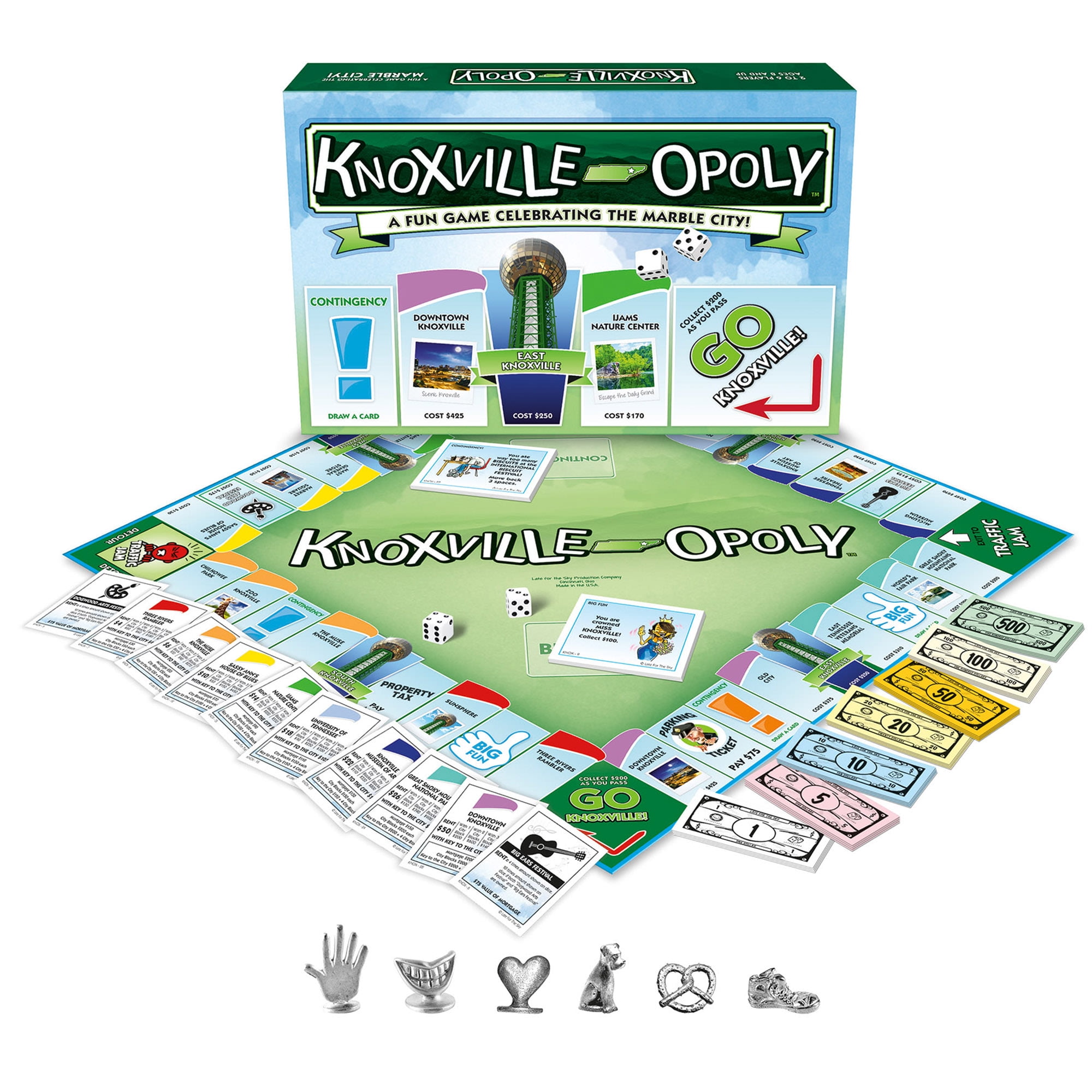 Knoxville-Opoly City Themed Family Board Game, 2-6 Players