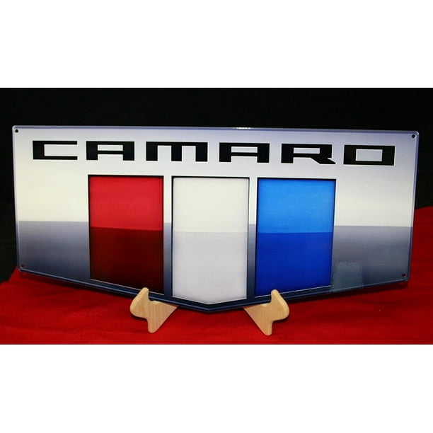 2016+ Gen 6 Camaro Emblem Metal Wall Sign 24" x 11"