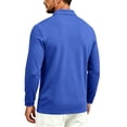 thumbnail image 4 of Vxararl Men's Polo Shirts Light Blue Quick Dry Mens Long Sleeve Tee Shirts Moisture Wicking Athletic Workout Golf Polo Shirts for Men Royal Blue 2XL, 4 of 9