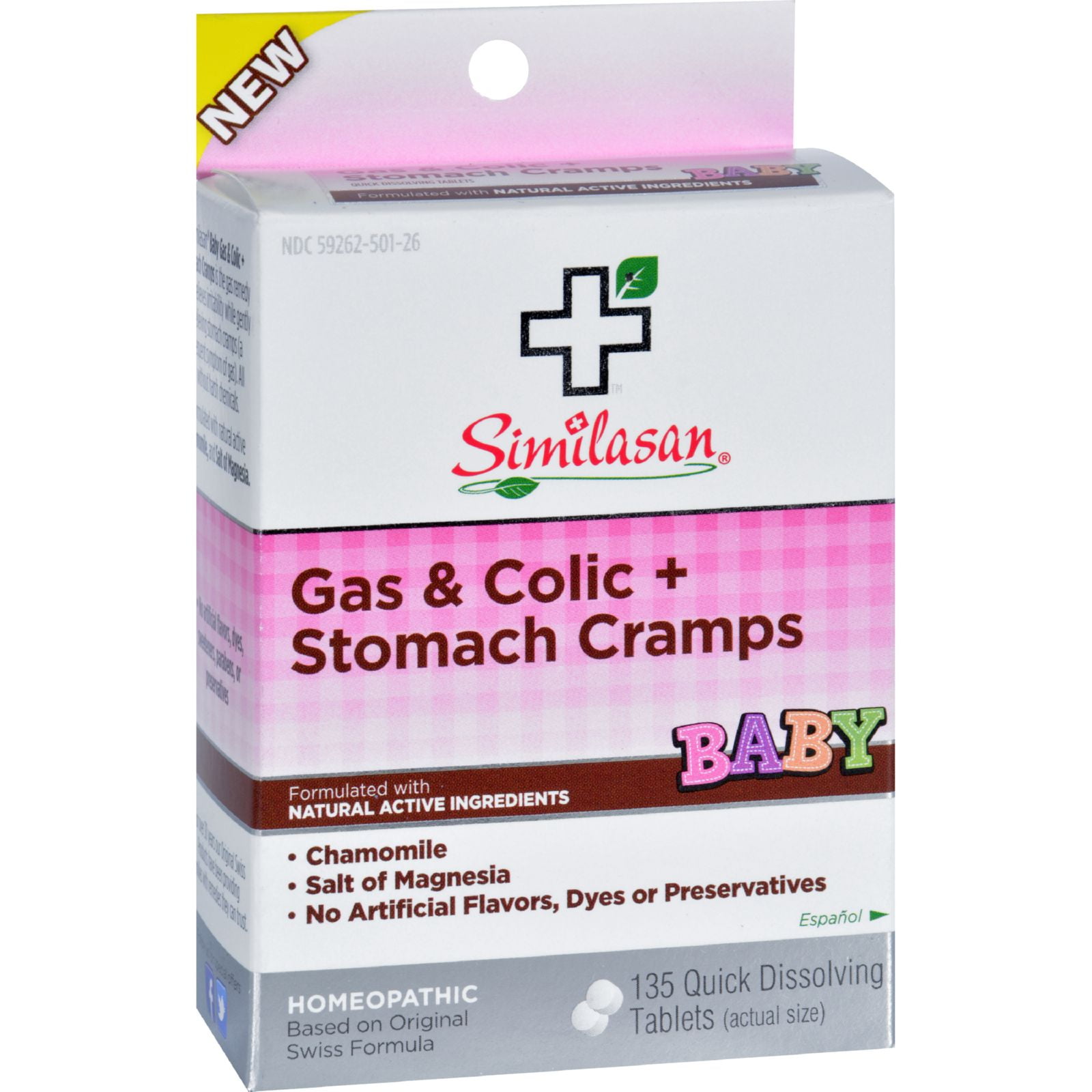 Similasan Baby Gas and Colic plus Stomach Cramps 135 Tablets