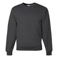 thumbnail image 2 of JERZEES NuBlend Crewneck Sweatshirt | Men's Fleece Pullover Sweater,8 oz. 50/50 cotton/polyester in Black Heather, Pack 2 Size- L, 2 of 5
