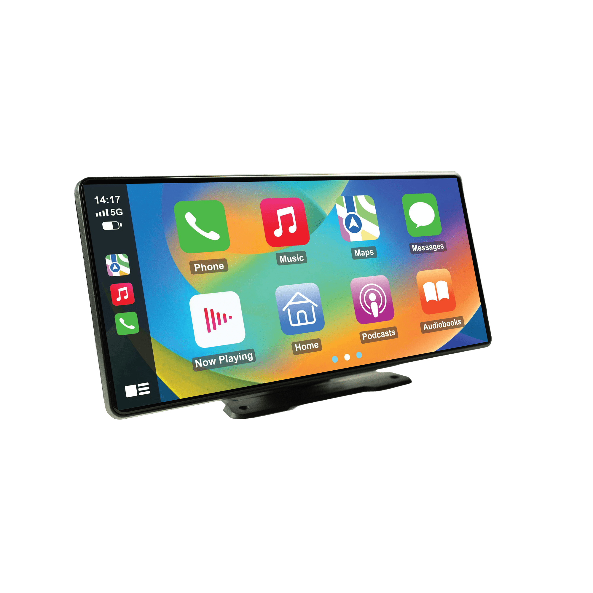 onn 10.3" Wireless CarPlay & Android Auto On-Dash Monitor with Dash Cam & Rear Camera